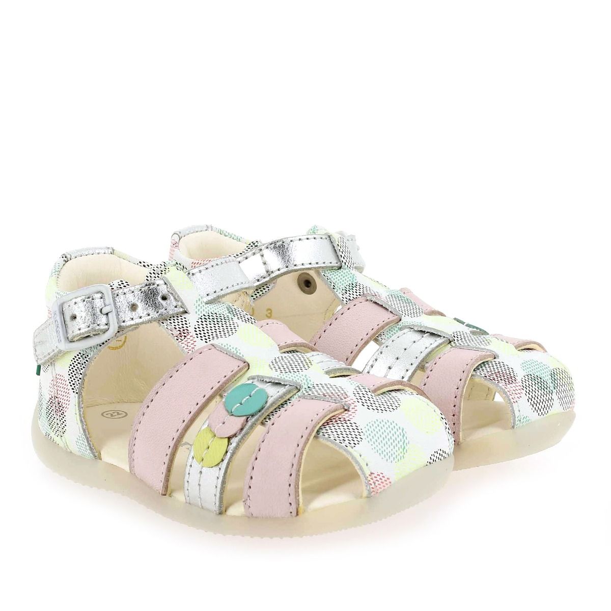Kickers  BIGFLY-2 POIS - Blanc multi