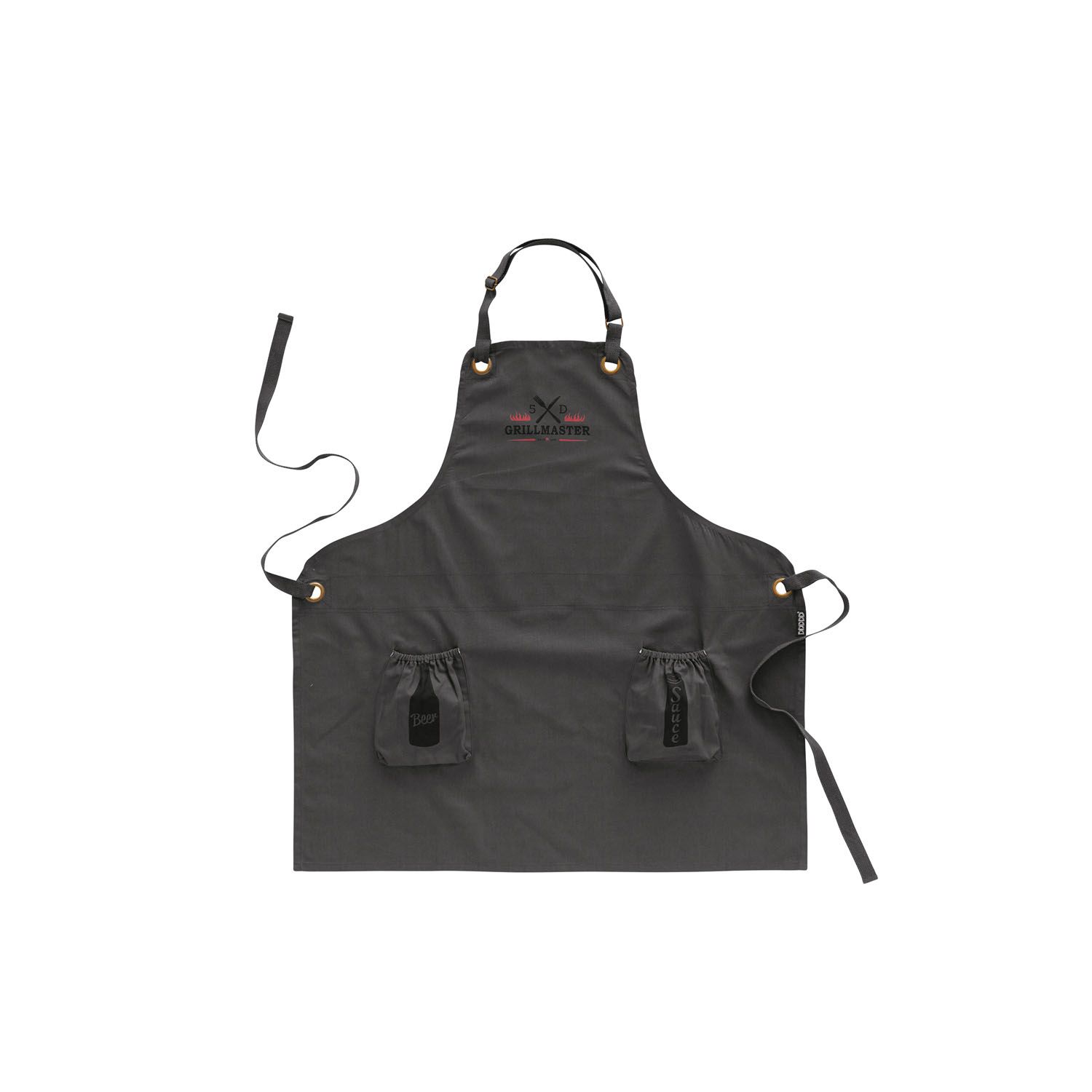 DDDDD Grillmaster 90 x 85 cm anthrazitfarbene Schürze