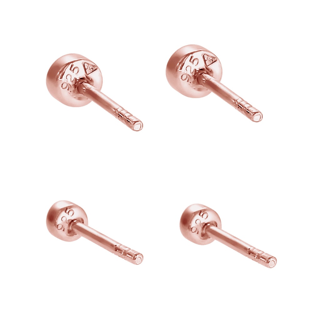 Elli Elli by Julie & Grace Boucles d'Oreilles Solitaire Ensemble Cristaux en Argent 92 Boucles d'oreilles