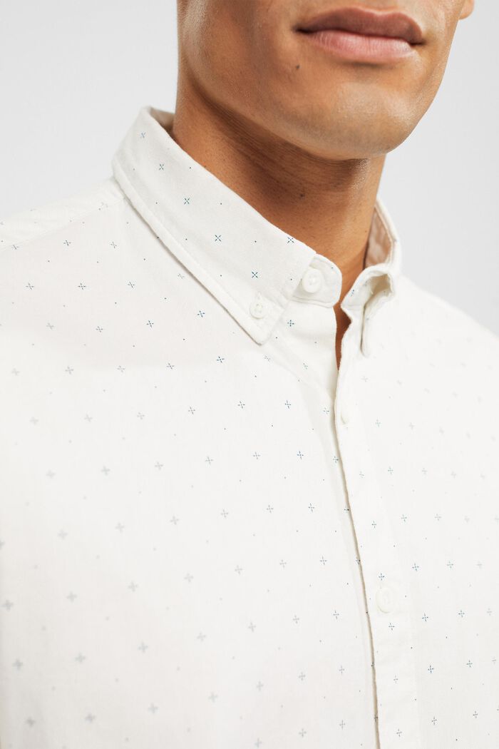 Button-Down-Hemd mit Micro-Print