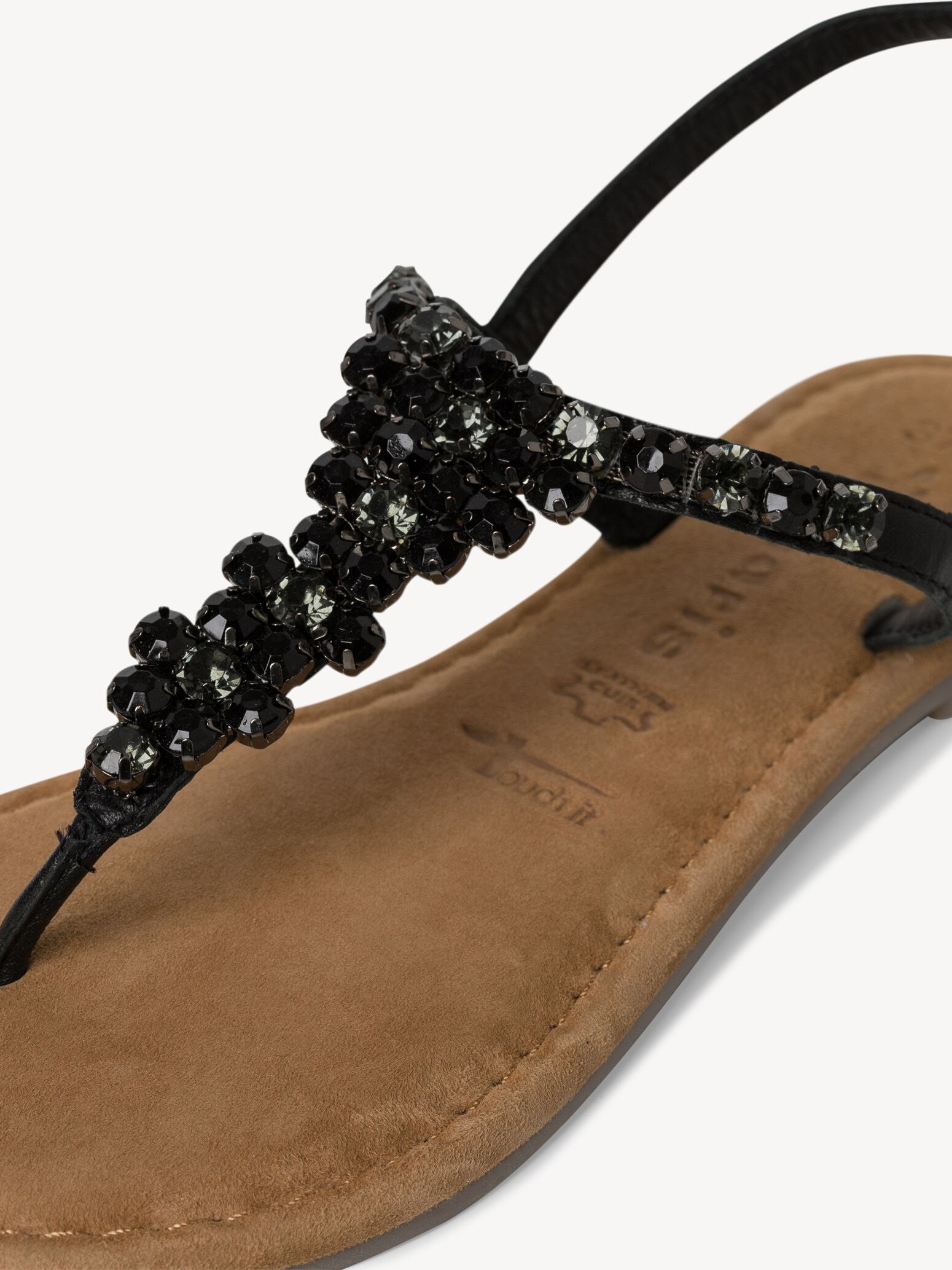 Sandale en cuir - noir