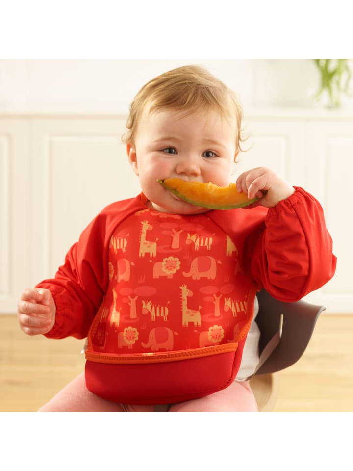 Bibetta Lätzchen mit Raglanärmeln Neopren-Lätzchen Safari günstig kaufen onesize