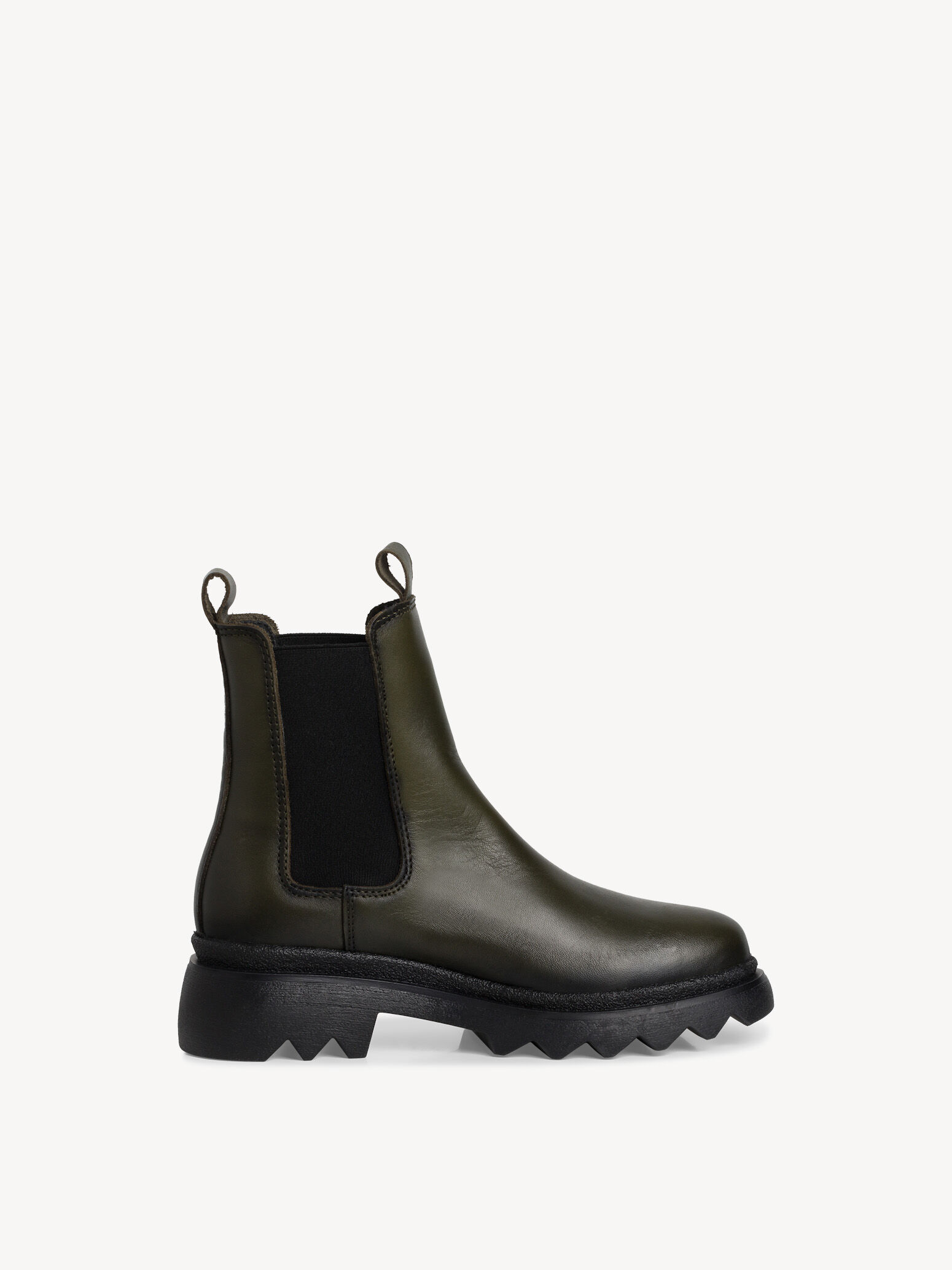 Bottine Chelsea en cuir - vert