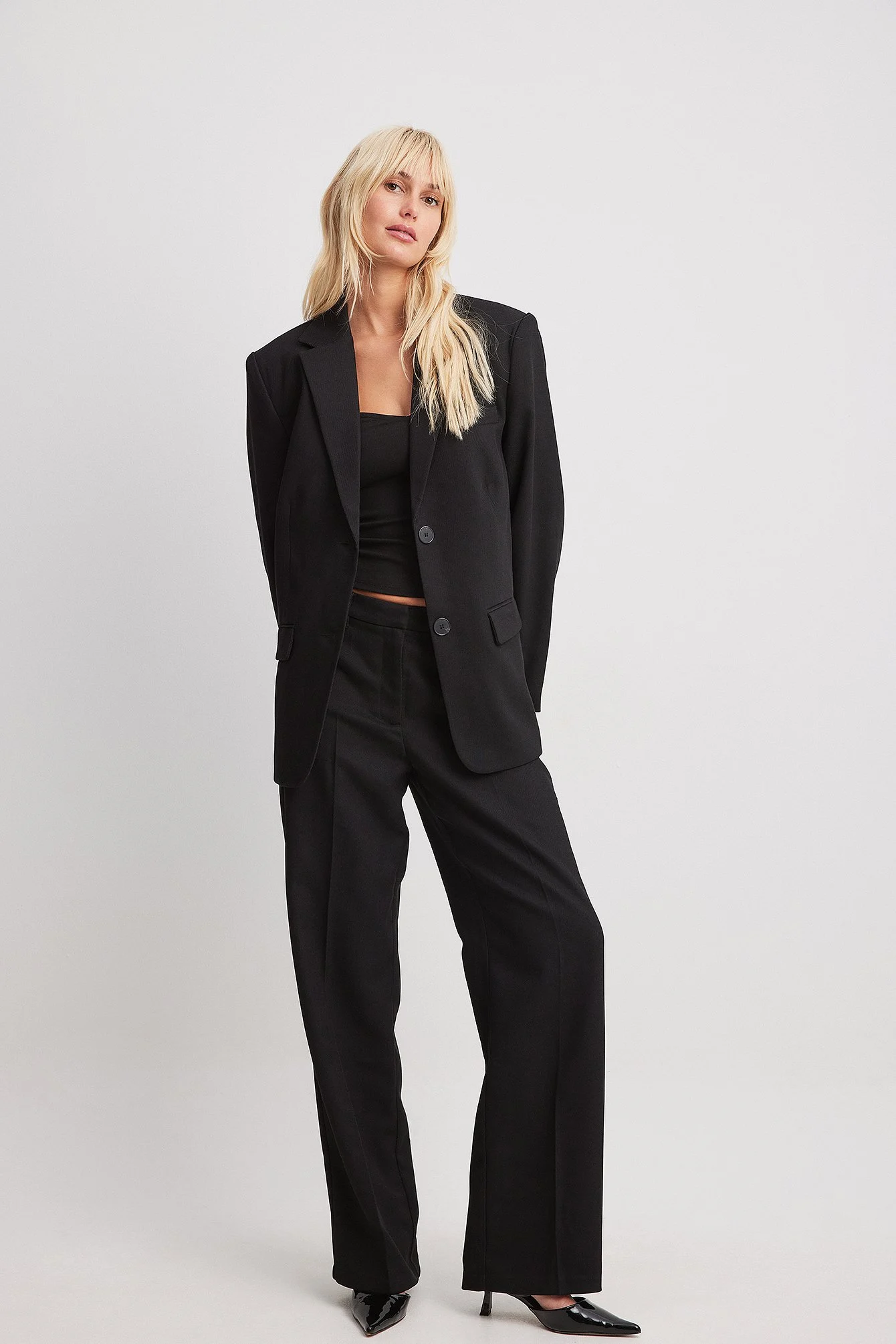 Oversiize-Blazer aus Twill