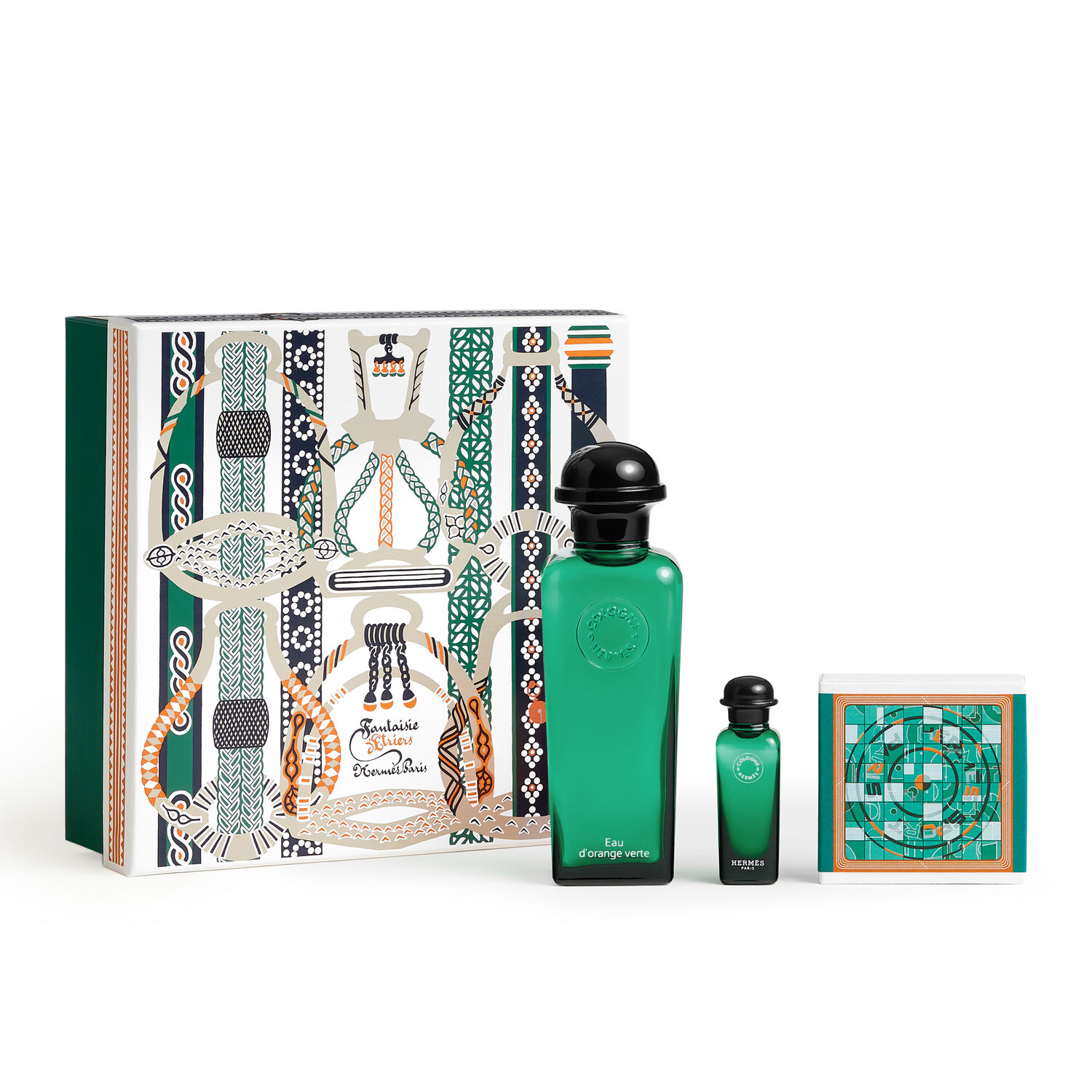 Hermès Eau d'orange verte Coffret Eau d'Orange Verte, Eau de Cologne, 100 ml + 50 g + 7,5 ml