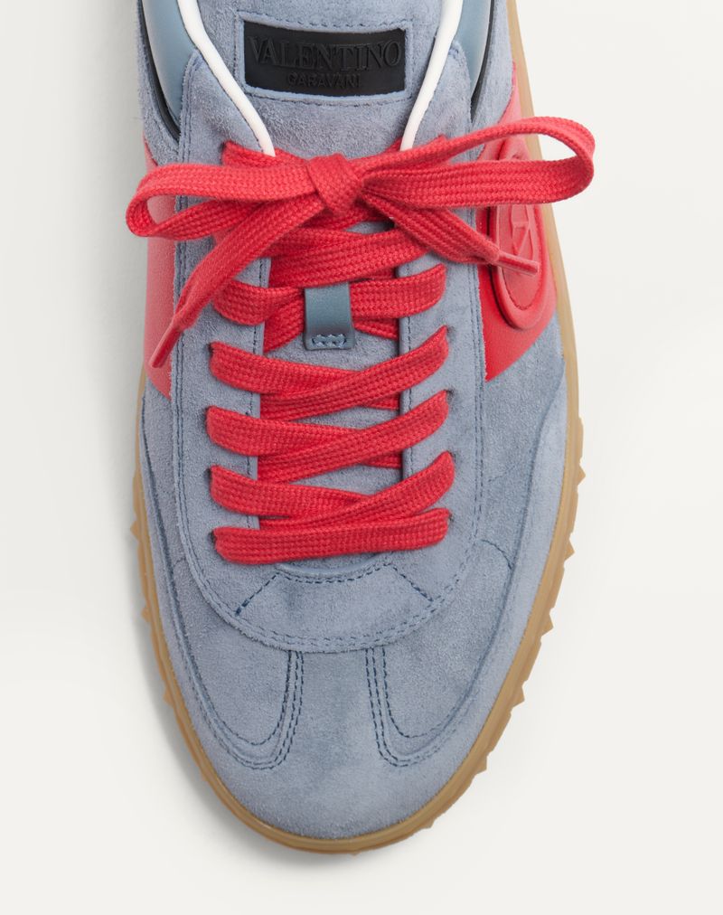 Baskets basses Upvillage en cuir fendu et cuir de veau nappa