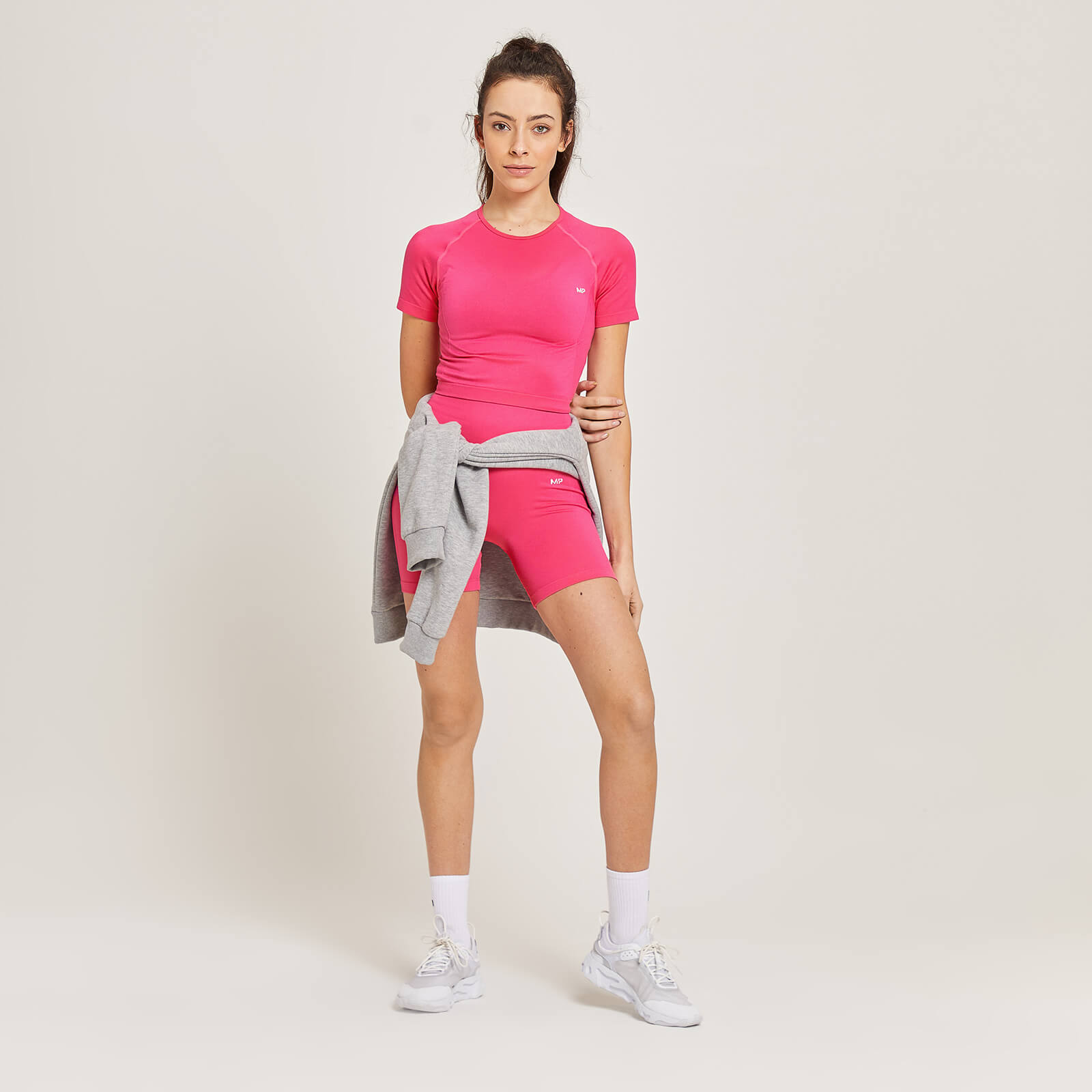 Crop top sans coutures MP Shape pour femmes – Magenta