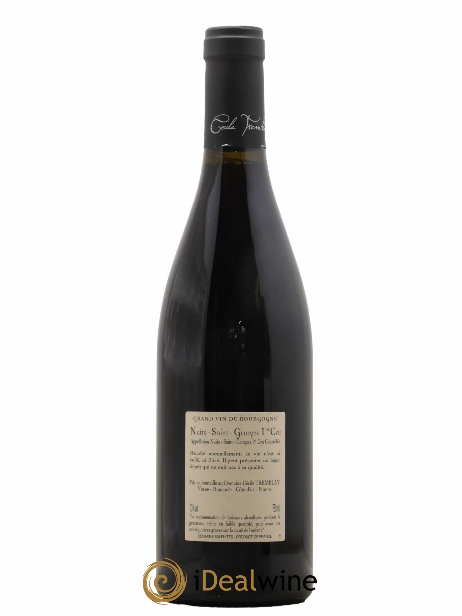 Nuits Saint-Georges 1er Cru Les Murgers Cécile Tremblay  2017 - Lot de 1 Bouteille