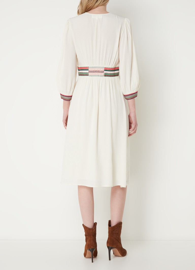 Vestido túnica midi Tanina de ba&sh con bordados.