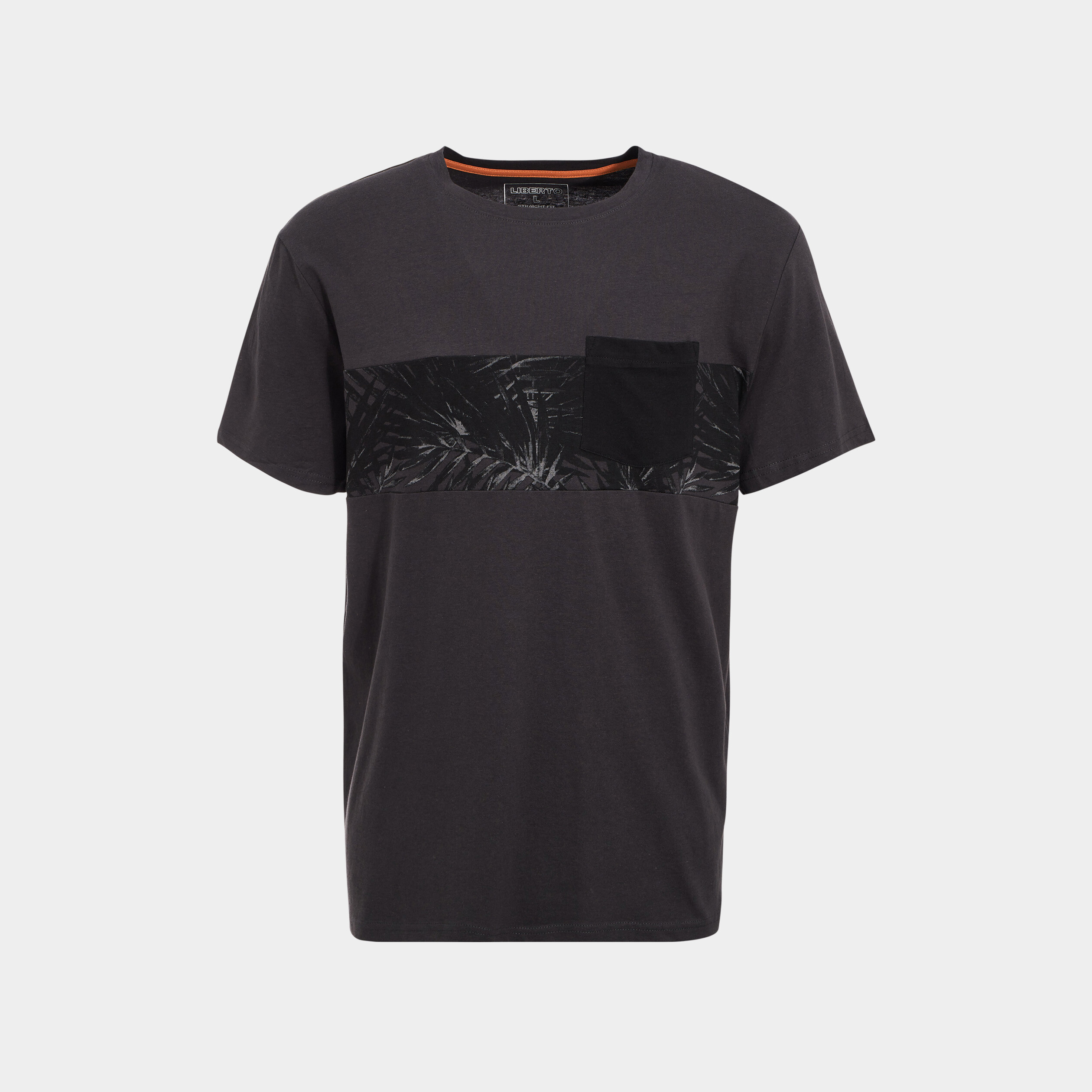 T-shirt manches courtes Liberto gris foncé homme | La Halle