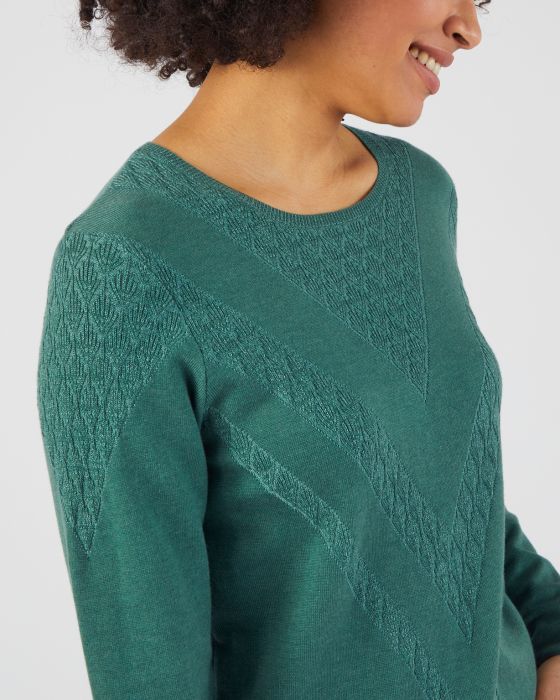 Pull maille fantaisie chaud Thermolactyl
