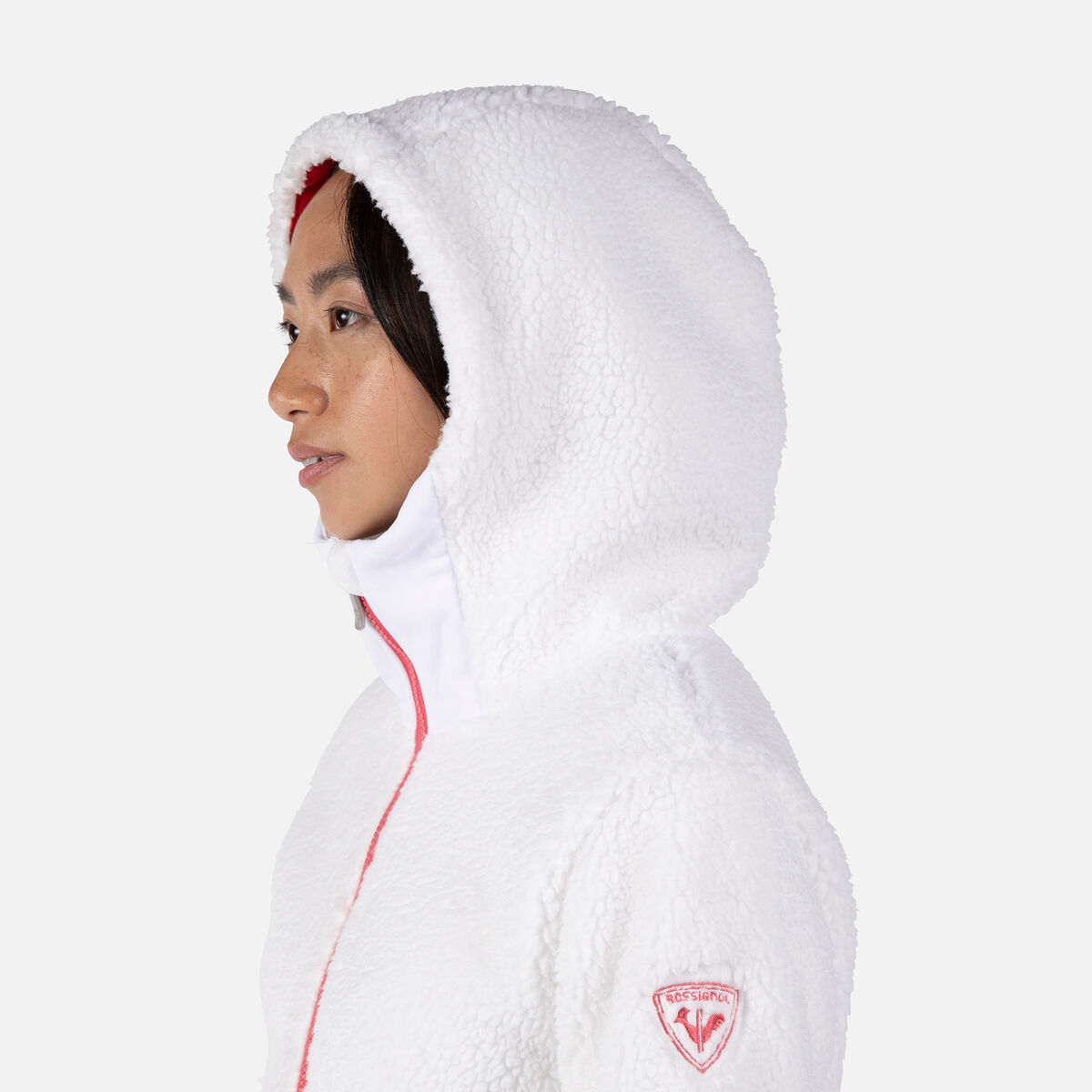 Damen-Kapuzenfleecejacke mit durchgehendem Reißverschluss Wispile