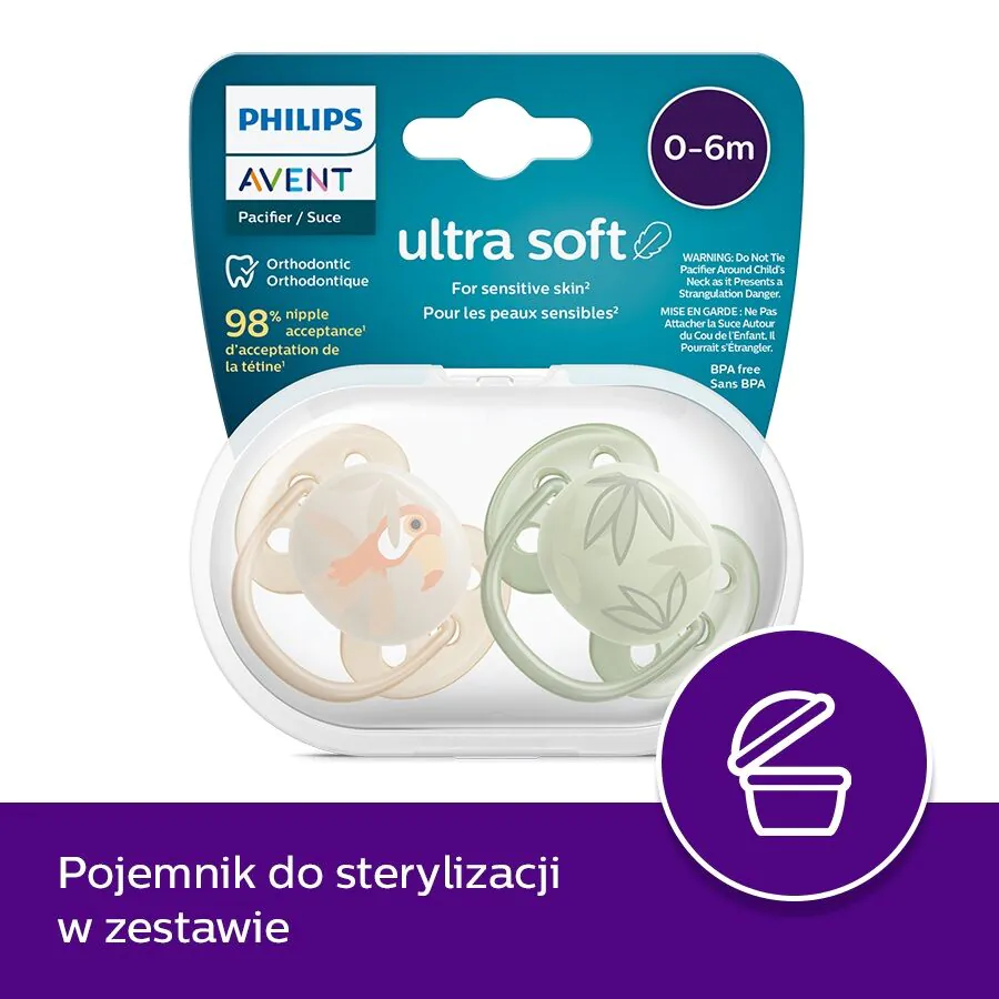 Avent itin minkštas čiulptukas 0-6, neutralus