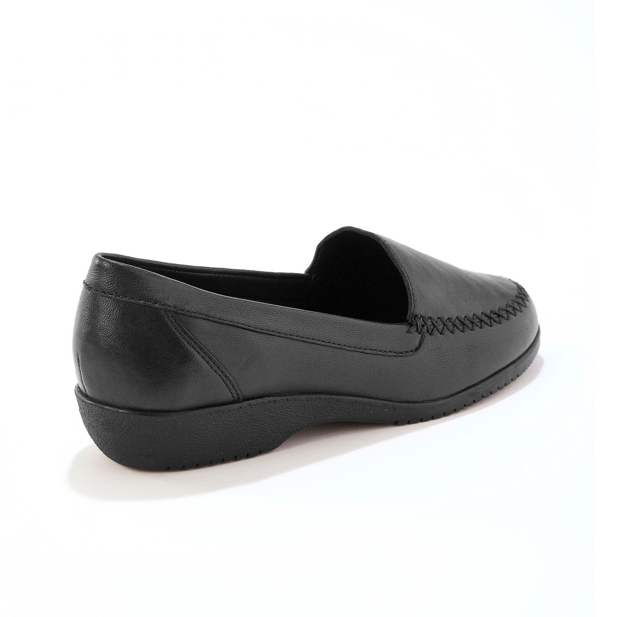 Mocassins largeur confort en cuir souple