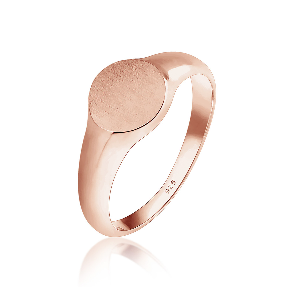 Elli Elli Bague Terne Ovale Geo Base 925 Argent Bague