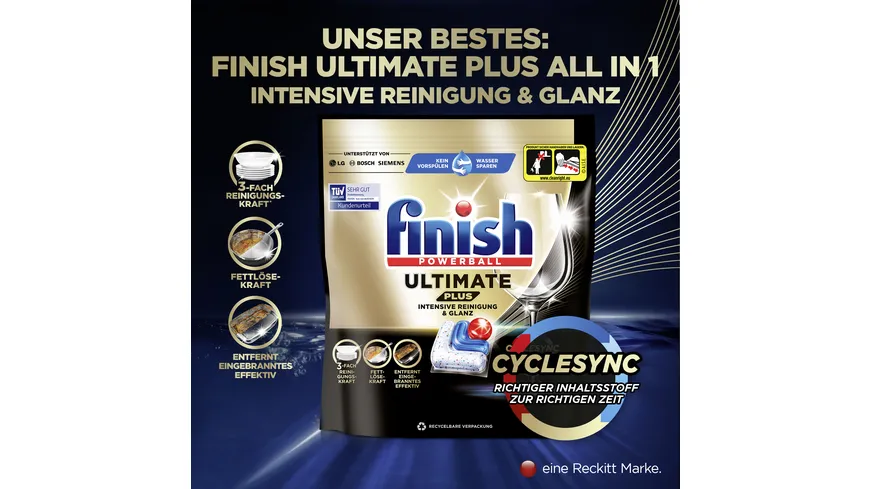 Finish Spülmaschinentabs Ultimate All-in-1 Maxipack Regular