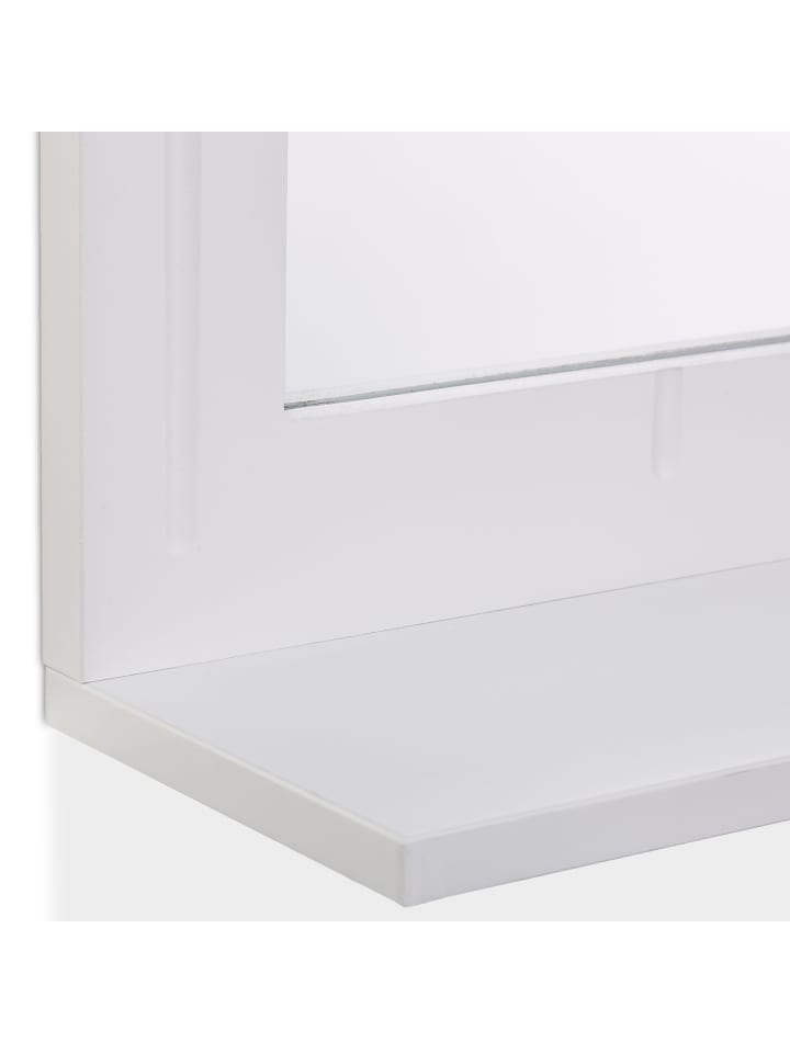 relaxdays Badspiegel in Weiß - (B)40 x (H)55 x (T)12 cm günstig kaufen onesize