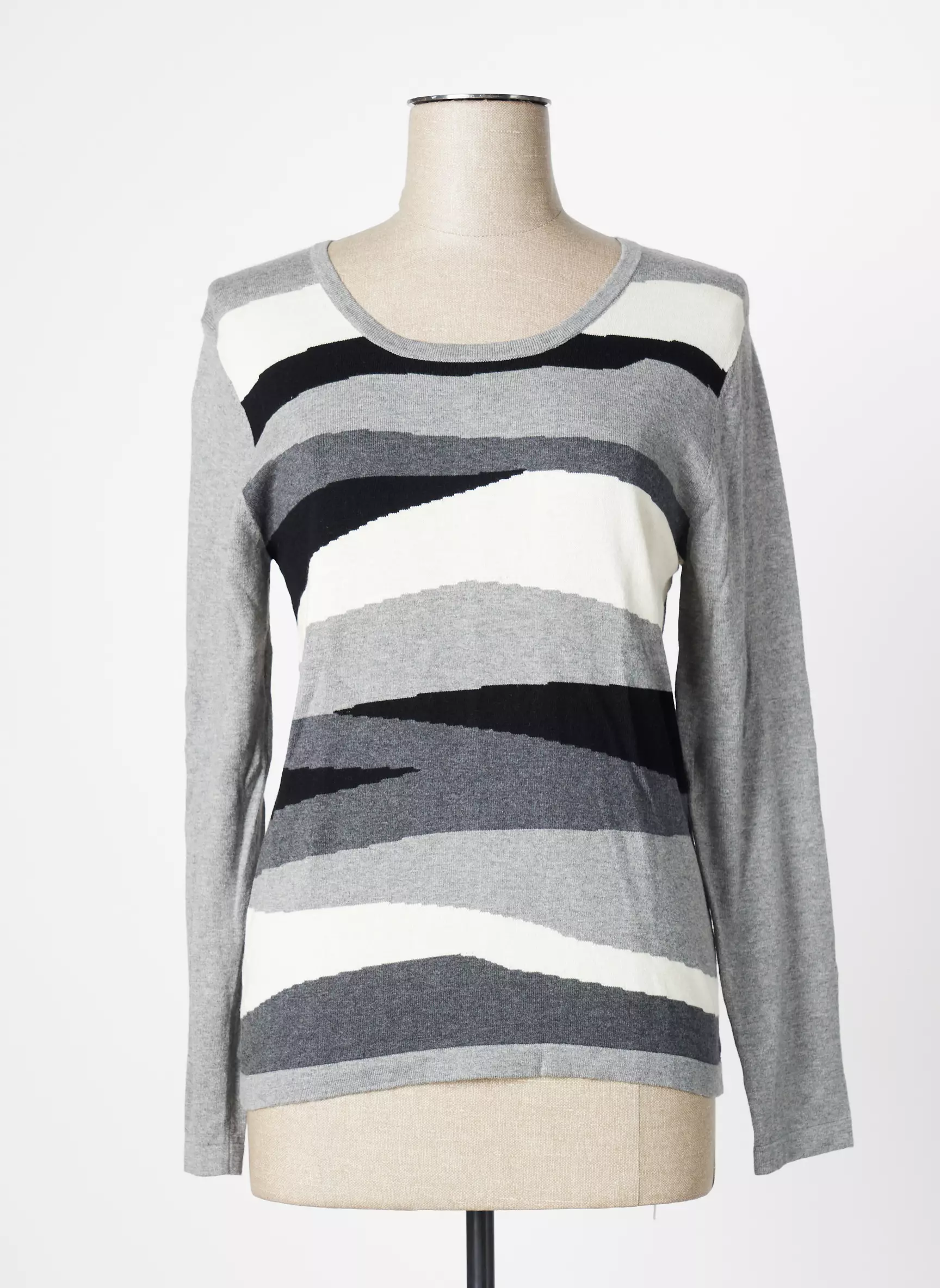 Soie Pour Soi Pulls Femme couleur gris