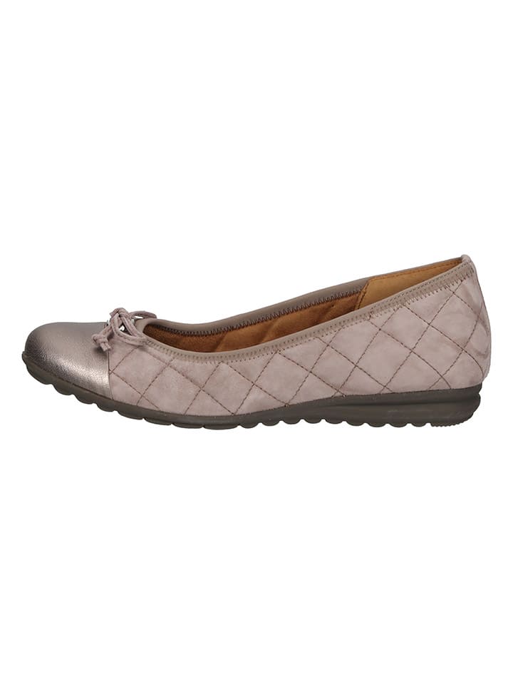Gabor Leder-Ballerinas  in Rosa günstig kaufen