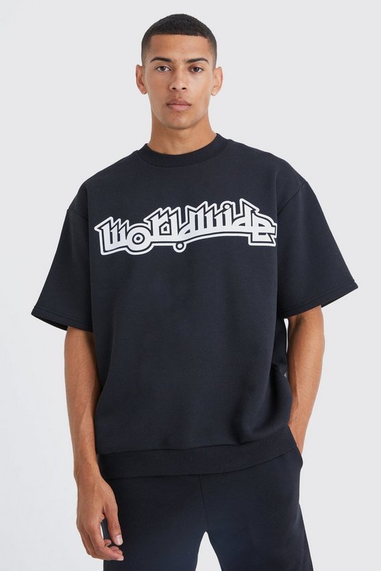 Sweatshirt-Trainingsanzug mit Worldwide-Print