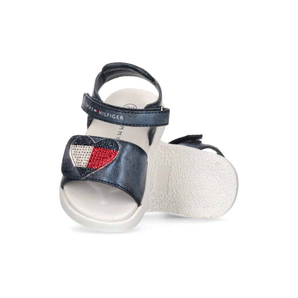 Tommy Hilfiger Strass Heart Sandale T1A2-32752-1367800 / blau