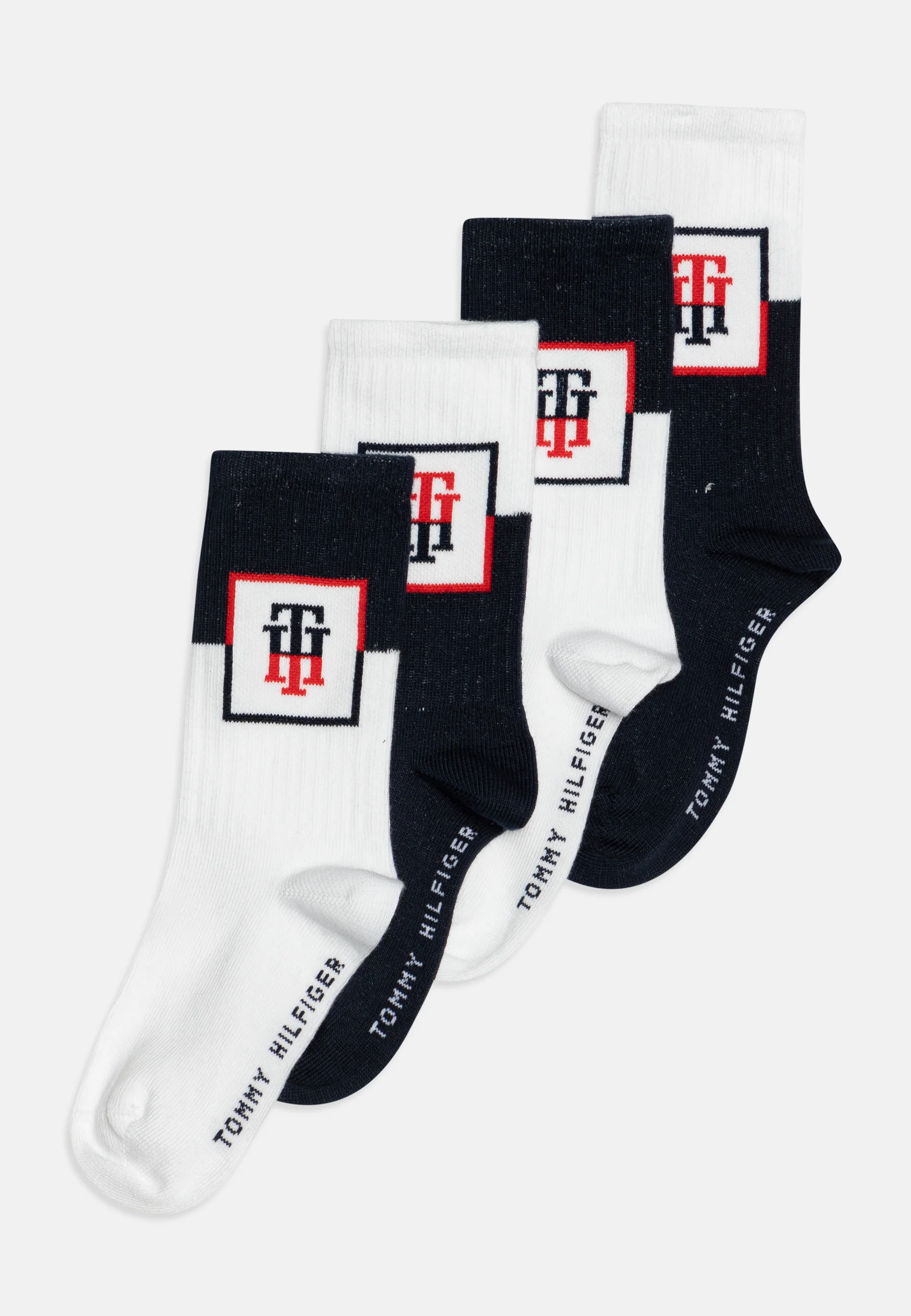 Calcetines unisex Tommy Hilfiger KIDS MONOGRAM LOCKER ROOM (paquete de 4)