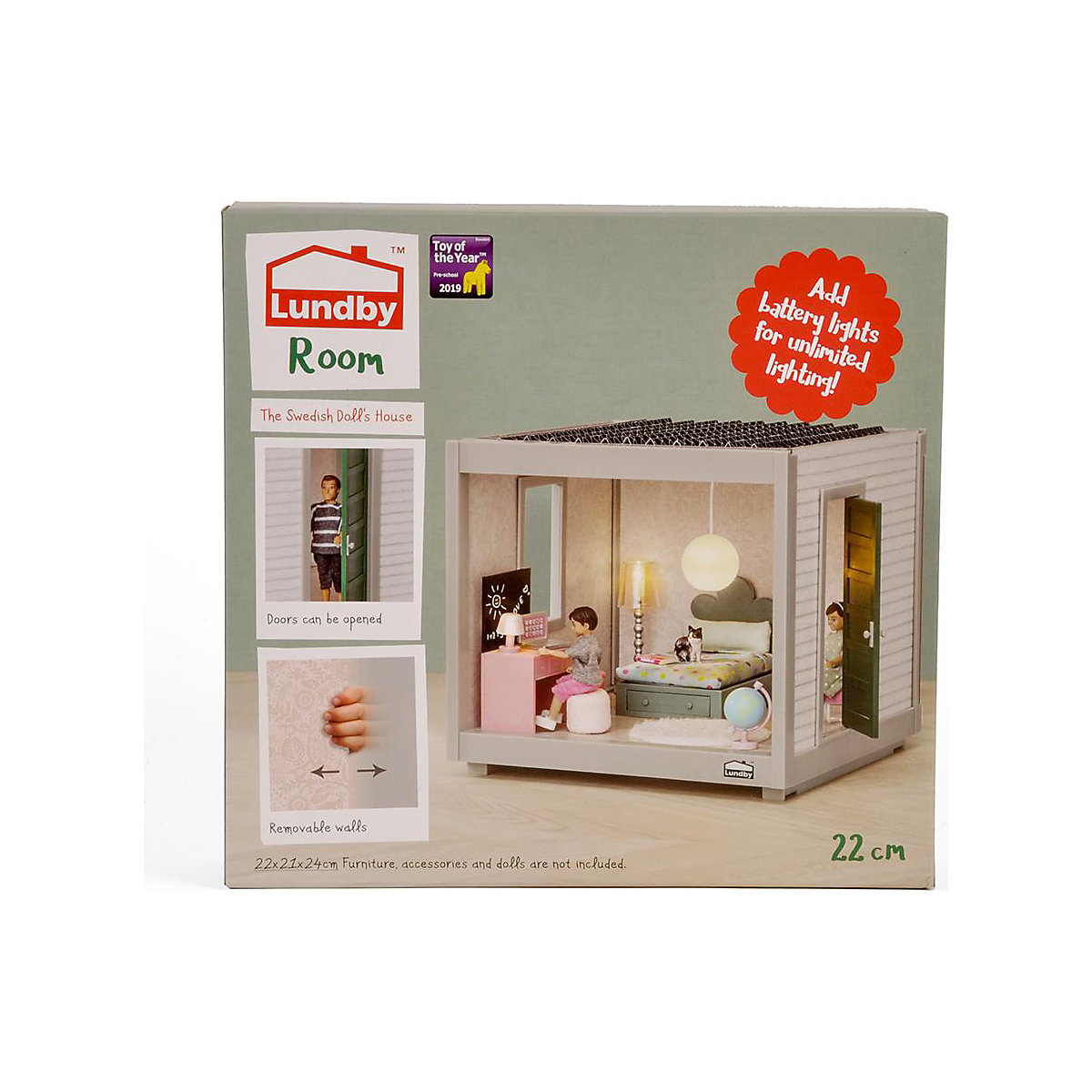 Lundby Puppenhaus Zimmer, 22 cm