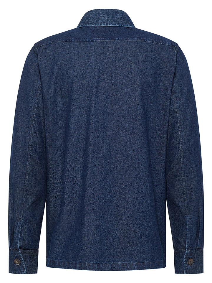 Mustang Jeans-Hemd in Dunkelblau günstig kaufen