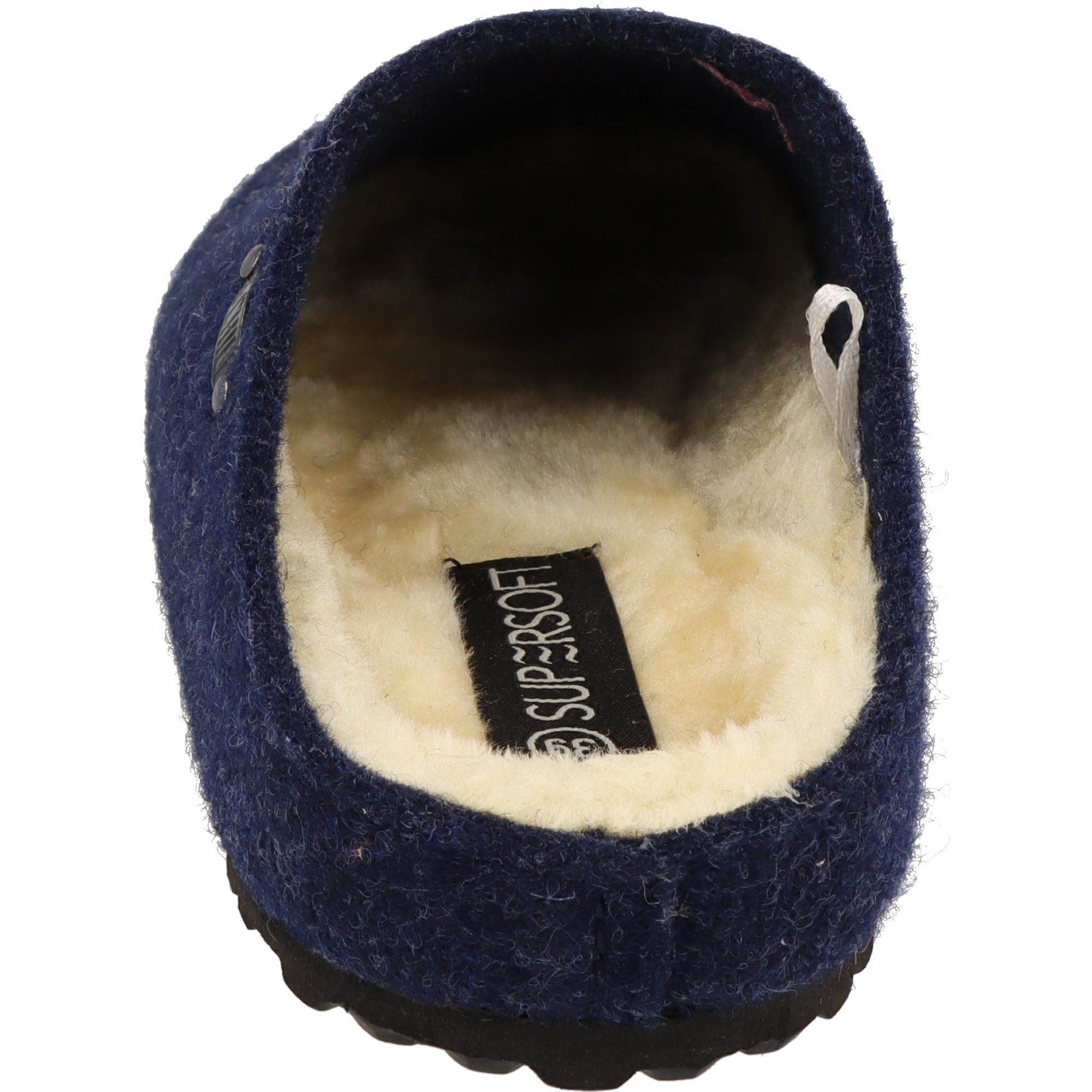 SUPERSOFT Damen 522-507 Glitzer Stern Filz gefüttert Pantoffeln Hausschuh