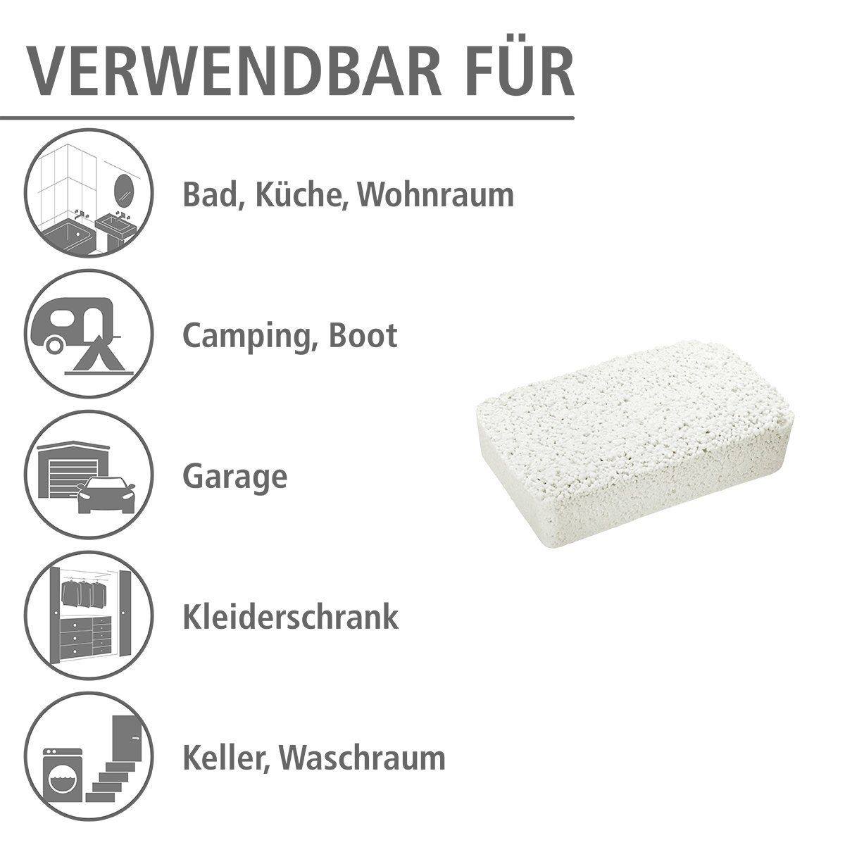 WENKO Luftentfeuchter-Nachfüllpack Feuchtigkeitskiller, geruchlos, 5 Kg, geruchslos
