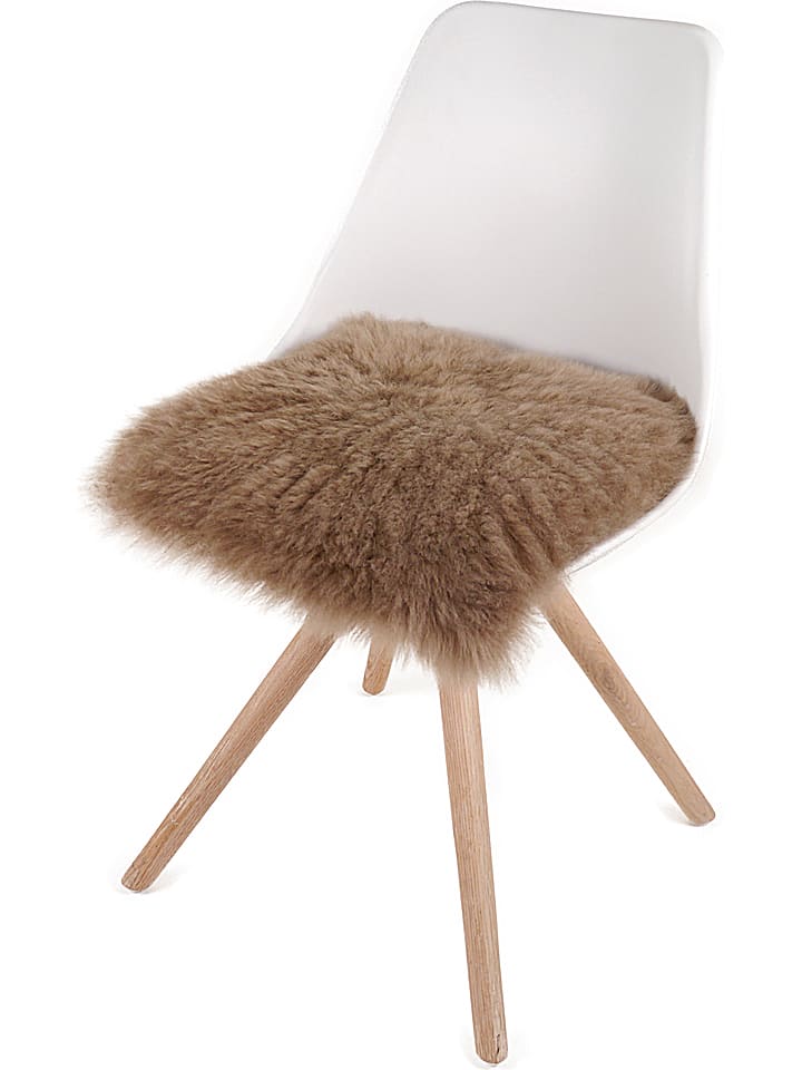 Kaiser Naturfellprodukte H&L Lammfell-Sitzauflage in Hellbraun günstig kaufen 35x35 cm