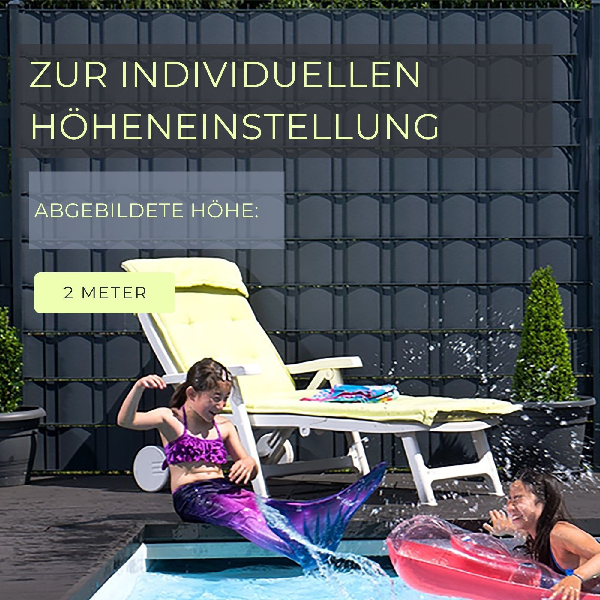 Novatool Sichtschutzfolie -, (4-St), Sichtschutzstreifen-Rollen