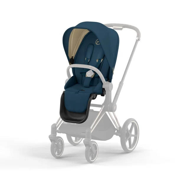 Cybex Priam V4 stroller set mountain blue, frame chrome black