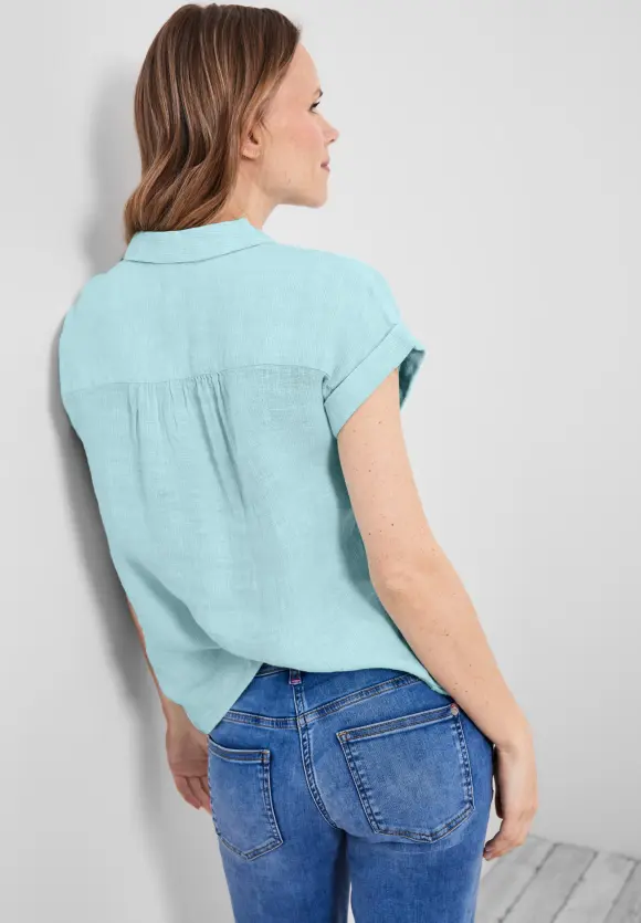 CECIL Leinen Chambray Bluse