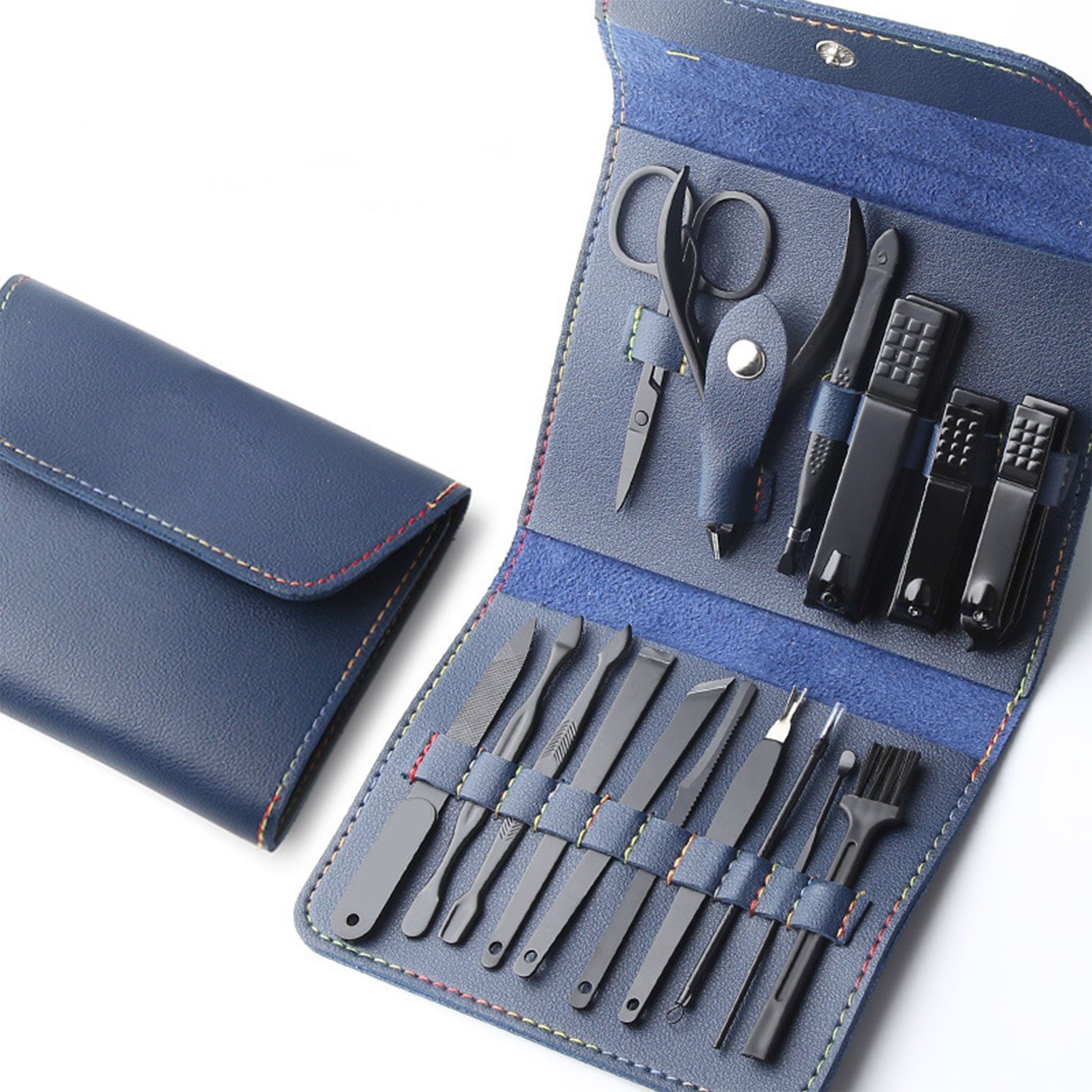KEAYOO Maniküre-Etui Nagelknipser, 16 tlg., mit Aufbewahrungstasche