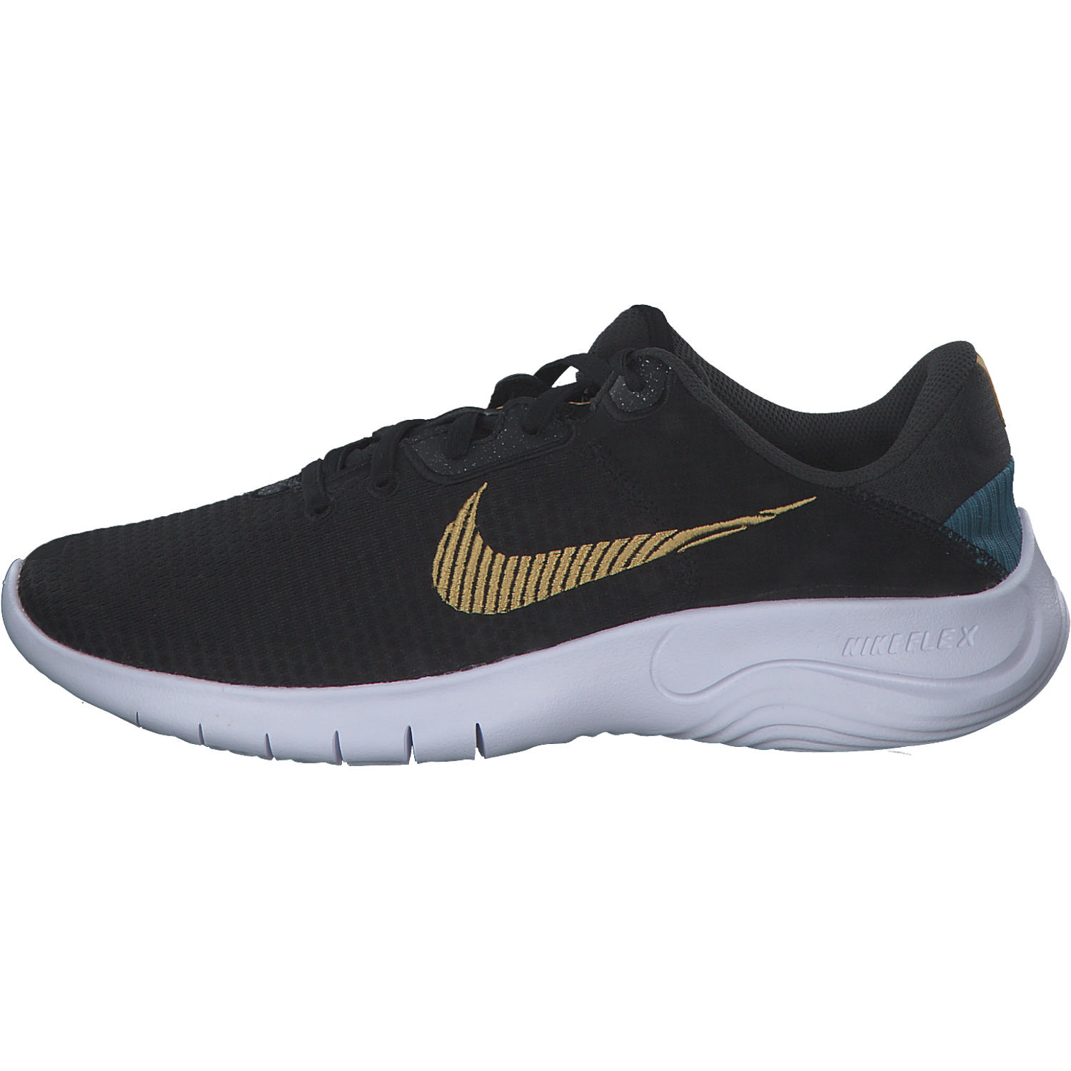 Nike Flex Experience Run 11 DD9283, Sneakers Low, Damen, black/wheat gold/dk smoke