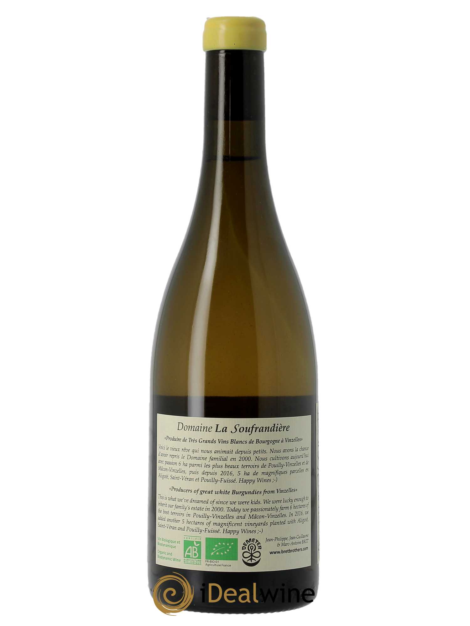 Saint-Véran La Bonnode La Soufrandière - Bret Brothers  2016 - Lot de 1 Bouteille