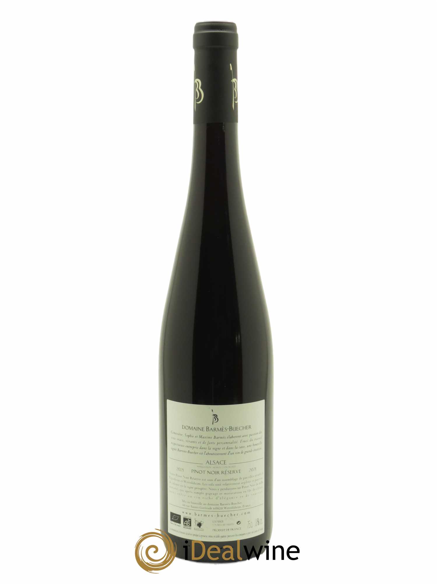 Alsace Pinot Noir Réserve Barmes-Buecher  2021 - Lot de 1 Bouteille