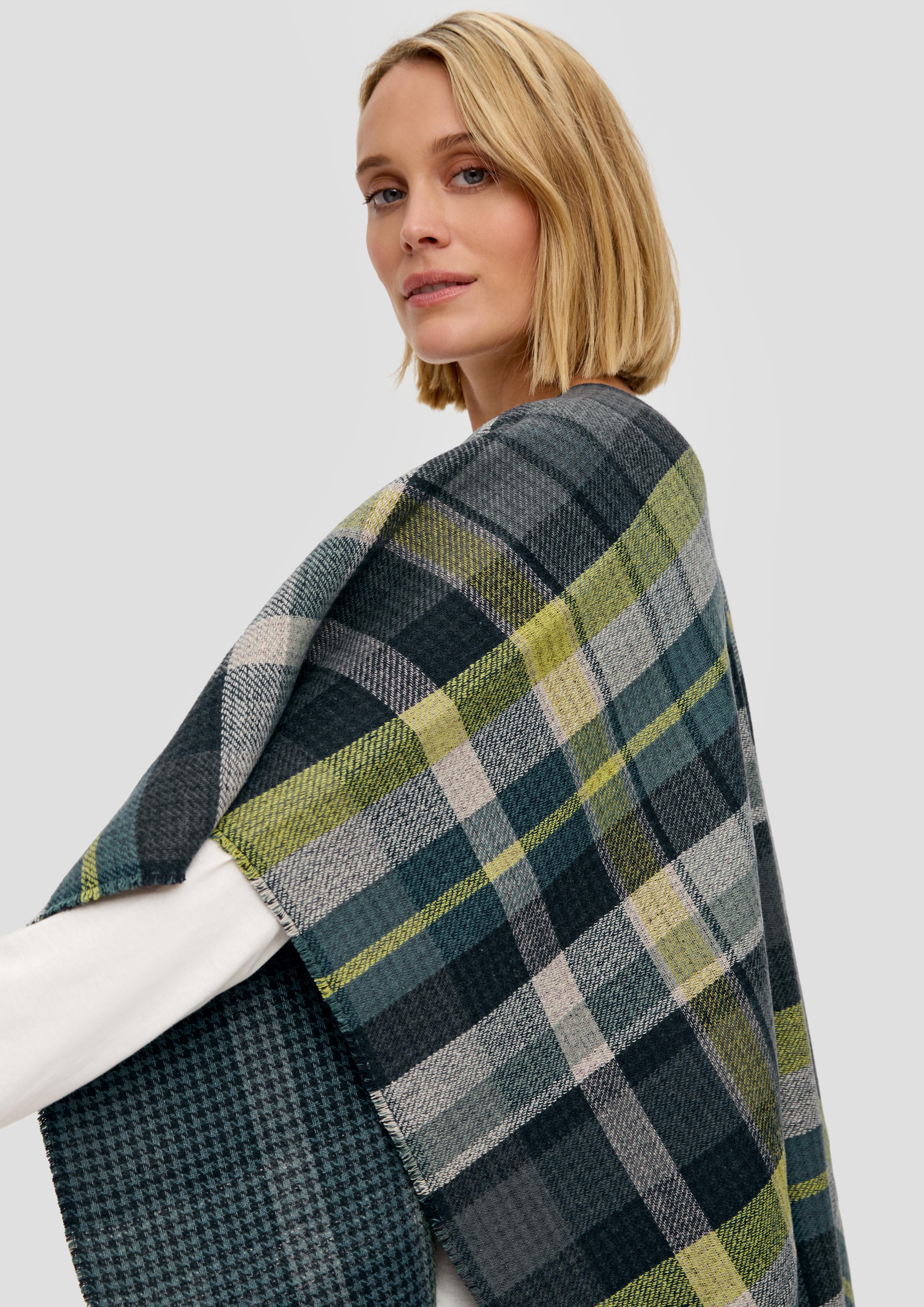 Poncho mit Fransen  2140510-67N8