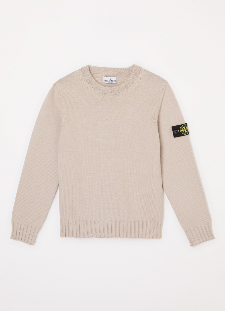 „Stone Island 515A2“ plono mezgimo megztinis su logotipu