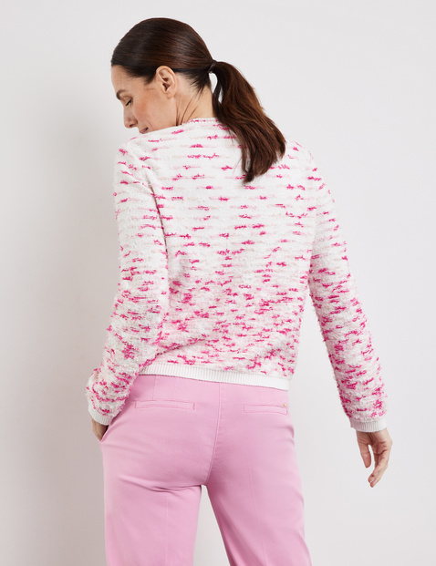Strickjacke mit Fransen