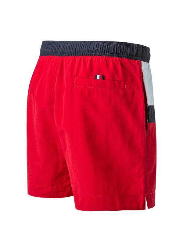 Tommy Hilfiger, Badeshorts, Mikrofaser, rot-weiß