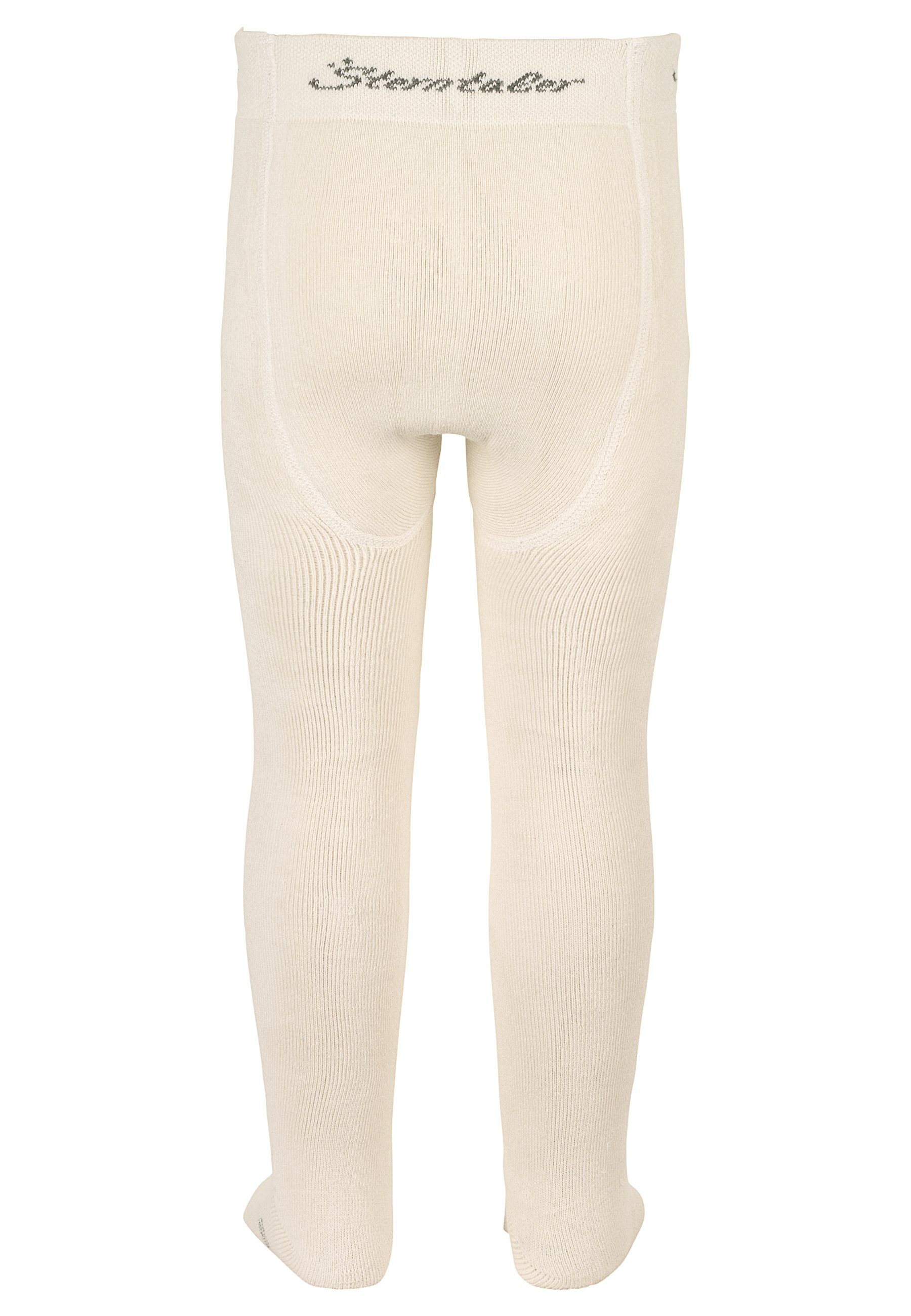 Sterntaler® Strickstrumpfhose Strumpfhose uni 100 DEN (1 St. Babystrumpfhose unifarbend, Strumpfhose Vollplüsch) Krabbelstrumpfhose aus Baumwolle und Komfortbund