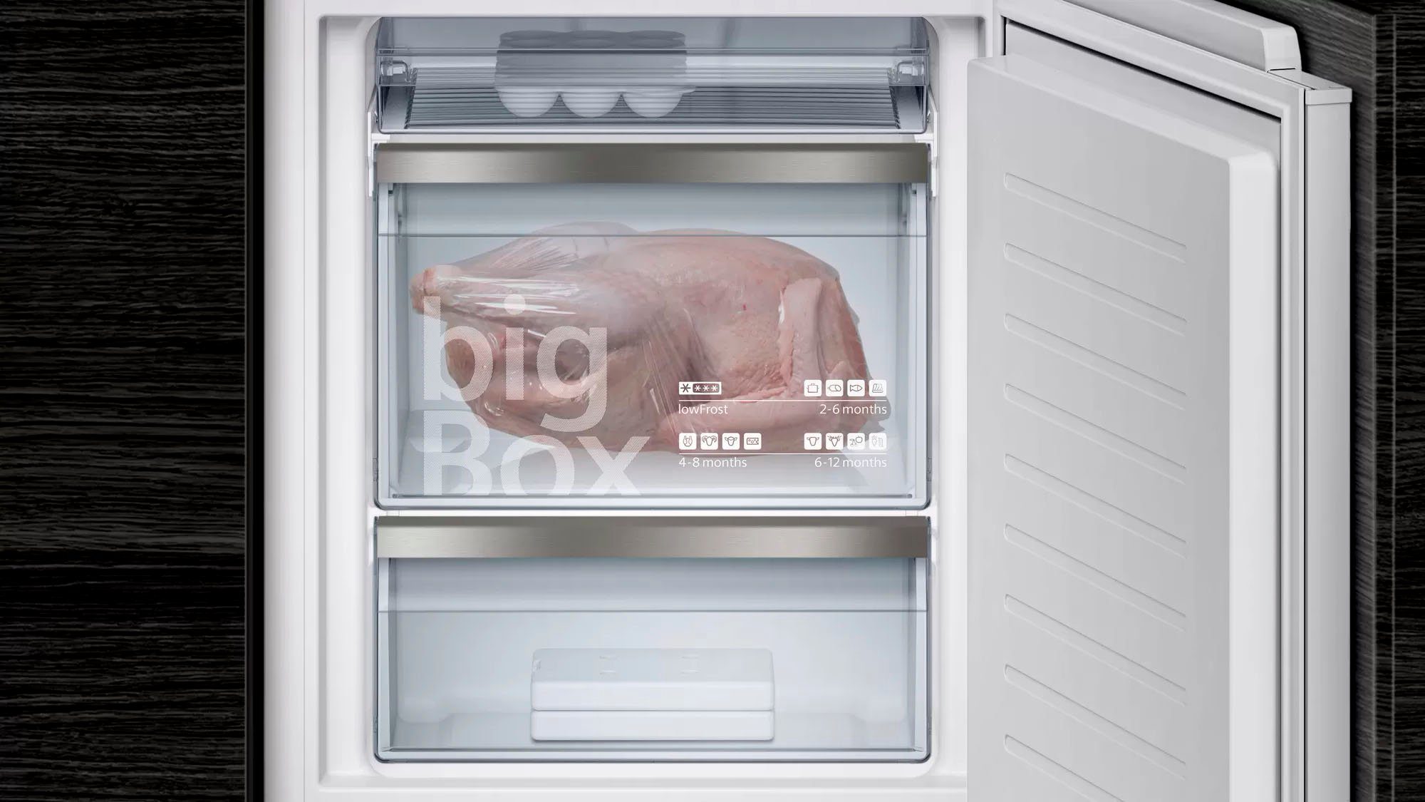 SIEMENS Einbaukühlgefrierkombination iQ700 KI84FPDD0, 177,2 cm hoch, 55,8 cm breit
