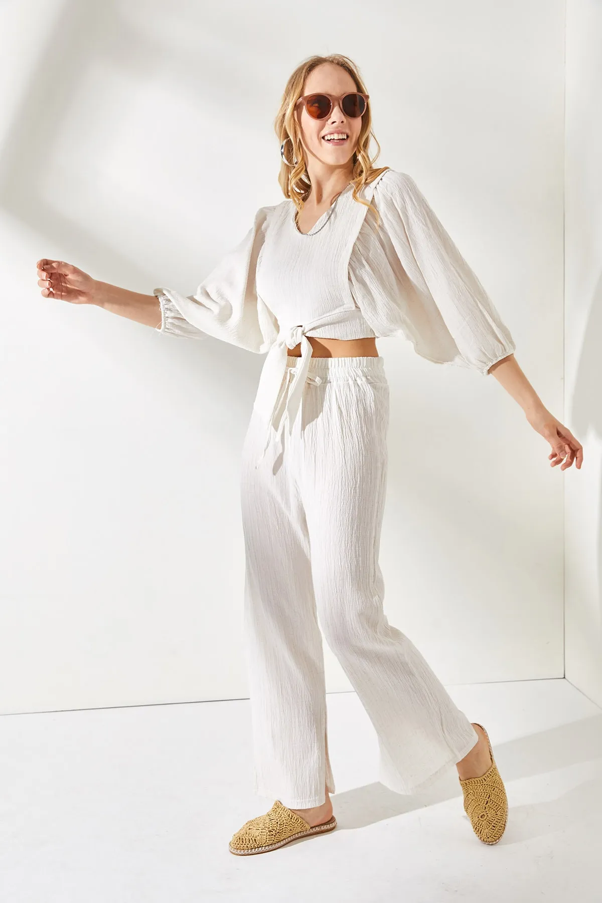 Olalook  Zweiteiler - Ecru - Oversized