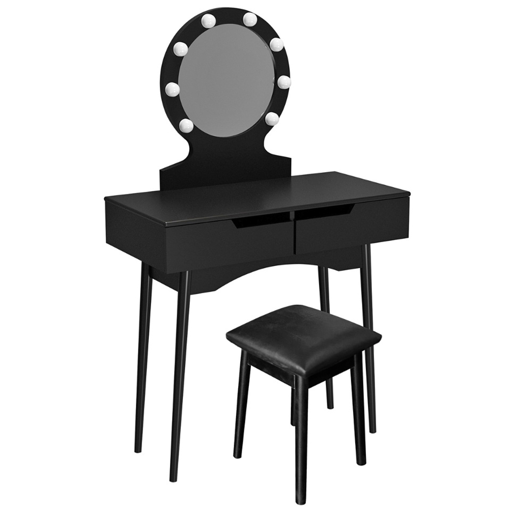 Home Deluxe Schminktisch MIRANDA - Schwarz