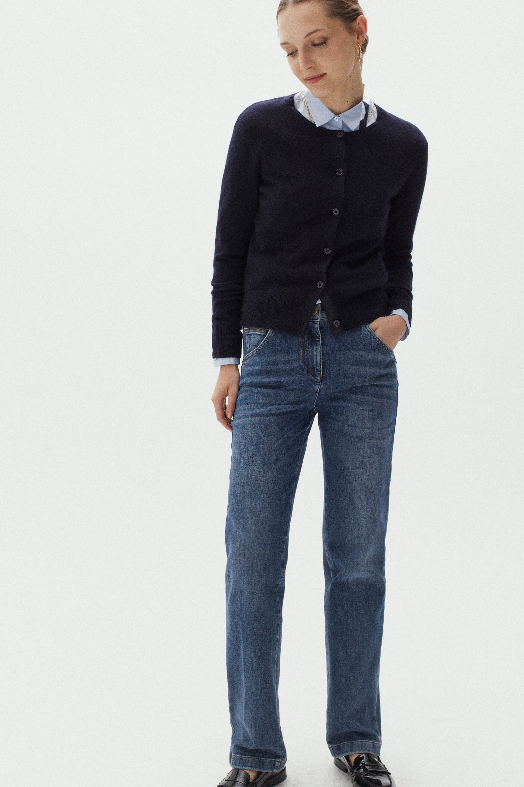 pantalon roy denim stone femme