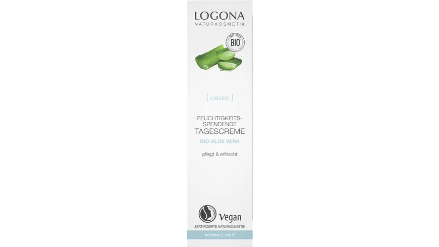 LOGONA CLASSIC Feuchtigkeitsspendende Tagescreme Bio-Aloe Vera 30 ml
