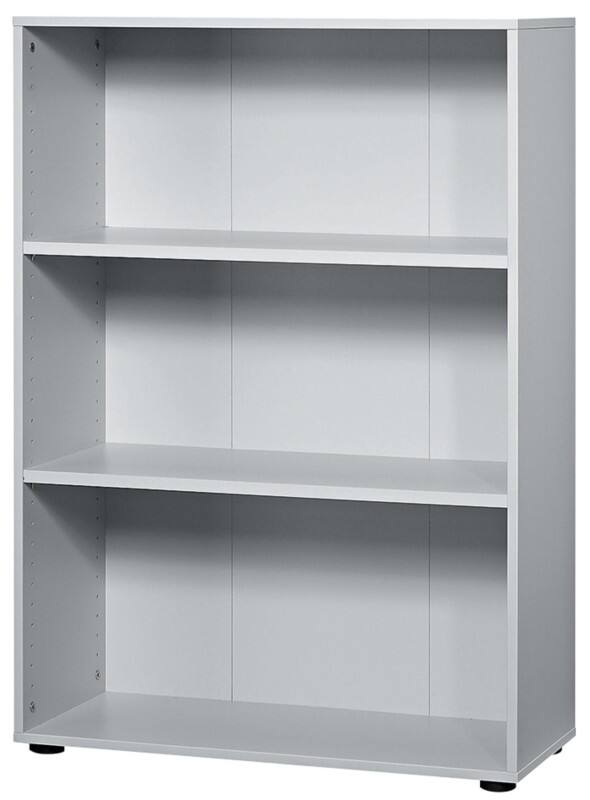 Hammerbacher Regal Matrix mit Aufbau Lichtgrau 800 x 330 x 1.144 mm