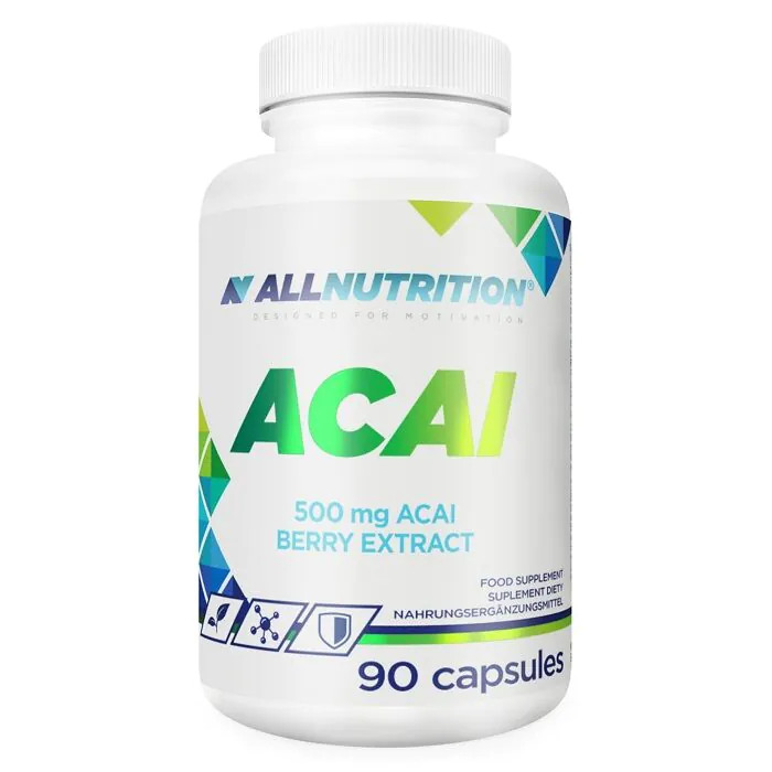 „Allnutrition Acai“, Acai uogų ekstraktas 500 mg, kapsulės